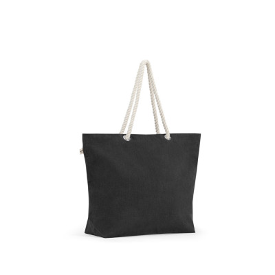 ATHENS. Beach bag in recycled cotton (70) and recycled polyester (30) (220 g/m²)